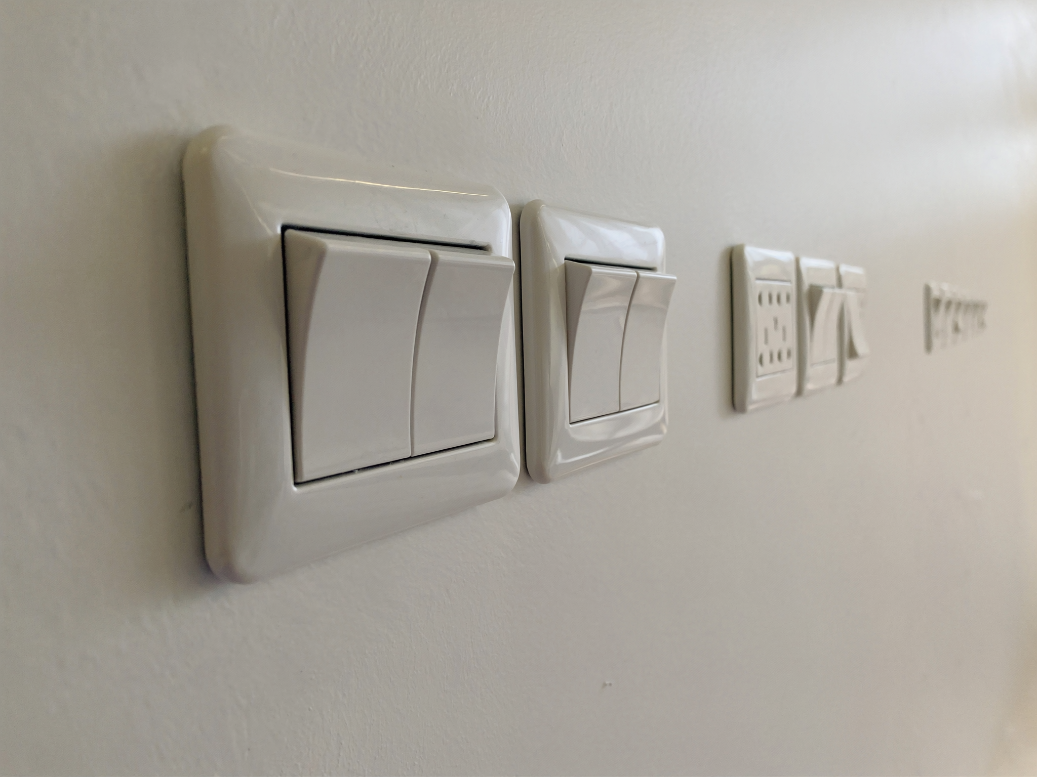 Lighting & power — Switches, power points & new lighting